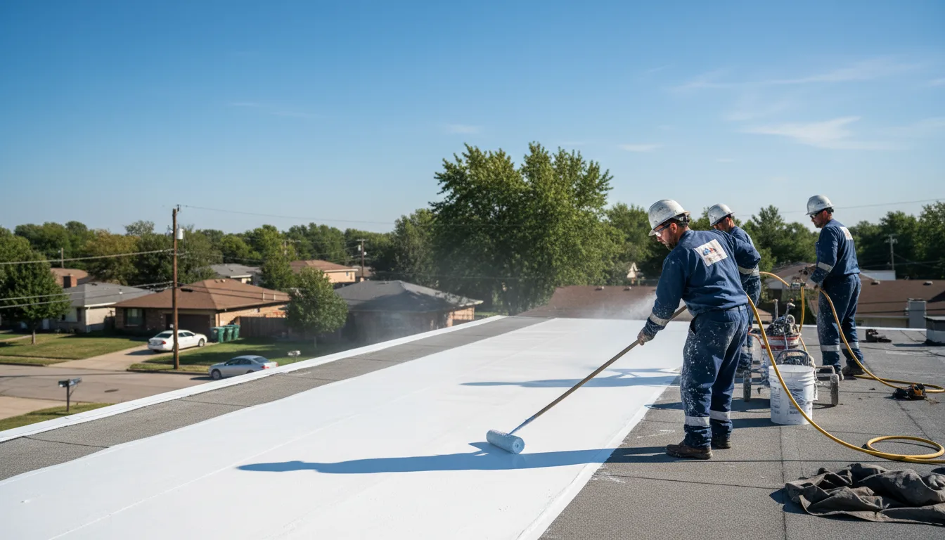Commercial roof coating in Milan, MO near me
